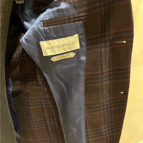 Suitsupply Brown/Navy Plaid Blazer - Picture 5 of 5